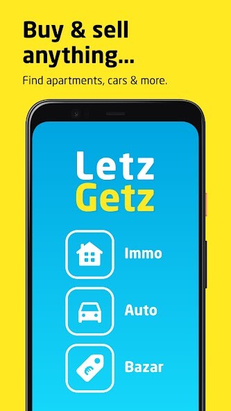 Run android online APK LetzGetz : immo auto bazar from MyAndroid or emulate LetzGetz : immo auto bazar using MyAndroid