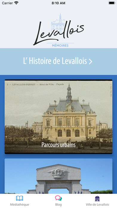 Emulate iPhone app Levallois Mémoires using MyAndroid Emulate iPhone app Levallois Mémoires using MyAndroid