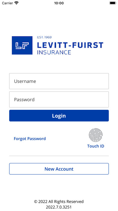 Emulate iPhone app Levitt-Fuirst Mobile using MyAndroid
