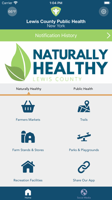Emulate iPhone app Lewis County Public Health using MyAndroid Emulate iPhone app Lewis County Public Health using MyAndroid