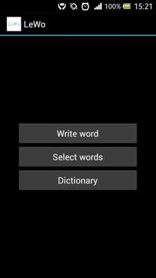 Emulate Android APK LeWo (learning words easy)