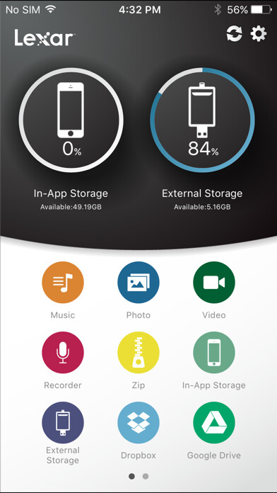 Emulate iPhone app Lexar Mobile Manager using MyAndroid Emulate iPhone app Lexar Mobile Manager using MyAndroid