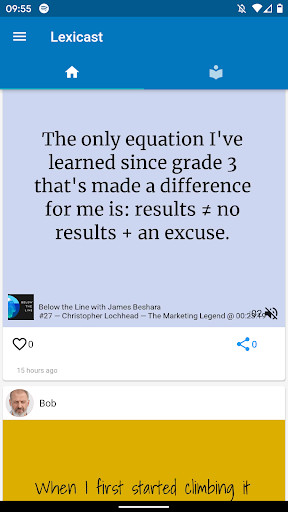 Run android online APK Lexicast - Share & Create Podcast Trailers from MyAndroid or emulate Lexicast - Share & Create Podcast Trailers using MyAndroid