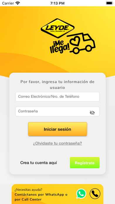 Emulate iPhone app LEYDE Me Llega! using MyAndroid Emulate iPhone app LEYDE Me Llega! using MyAndroid