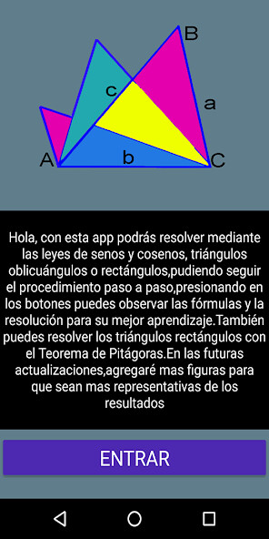 Run android online APK Ley de Senos y Cosenos,cálculo from MyAndroid or emulate Ley de Senos y Cosenos,cálculo using MyAndroid Run android online APK Ley de Senos y Cosenos,cálculo from MyAndroid or emulate Ley de Senos y Cosenos,cálculo using MyAndroid