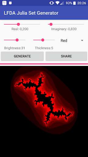 Run android online APK LFDA Julia Set Fractal Generator from MyAndroid or emulate LFDA Julia Set Fractal Generator using MyAndroid