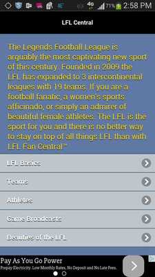 Emulate Android APK LFL Fan Central