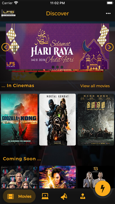 Emulate iPhone app LFS Cinemas using MyAndroid
