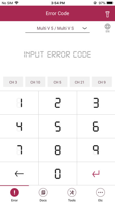 Emulate iPhone app LG HVAC Service using MyAndroid