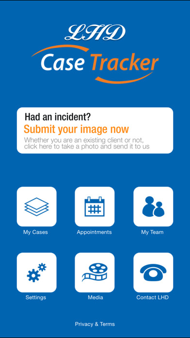 Emulate iPhone app LHD Case Tracker using MyAndroid