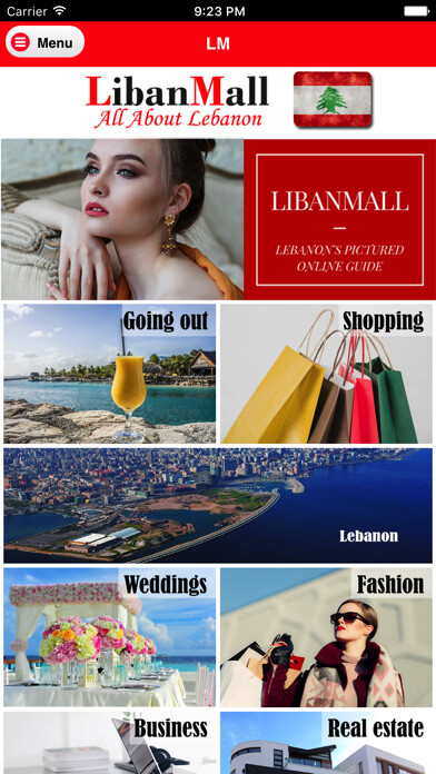 Emulate iPhone app LibanMall All about Lebanon using MyAndroid