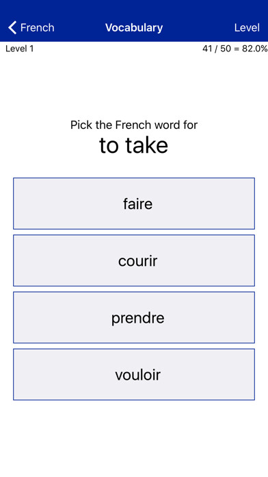 Emulate iPhone app Liberation Philology French using MyAndroid