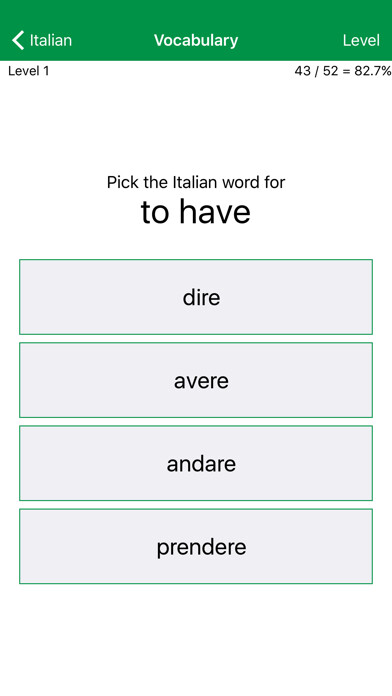 Emulate iPhone app Liberation Philology Italian using MyAndroid