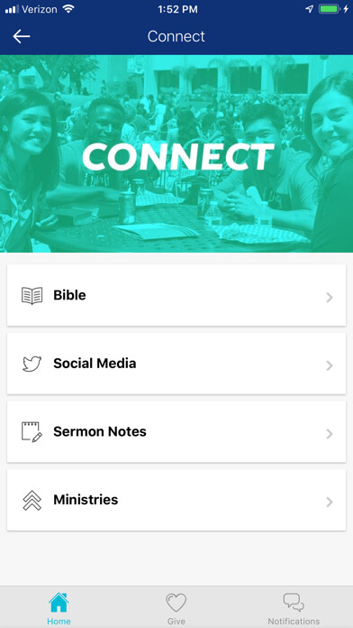 Emulate iPhone app Liberty Baptist Newport Beach using MyAndroid