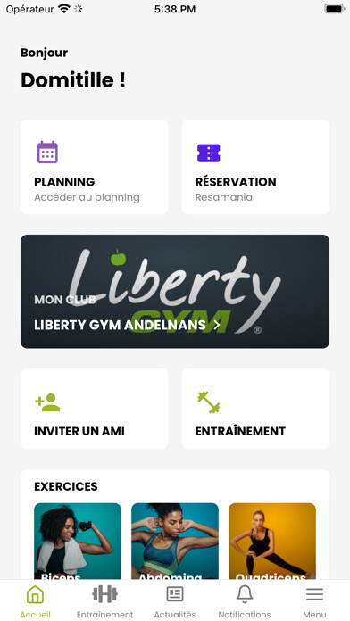 Emulate iPhone app Liberty GYM France using MyAndroid Emulate iPhone app Liberty GYM France using MyAndroid