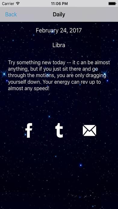Emulate iPhone app Libra Horoscope - Daily Zodiac, Astrology, Love using MyAndroid Emulate iPhone app Libra Horoscope - Daily Zodiac, Astrology, Love using MyAndroid