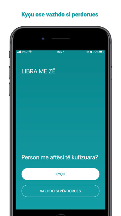 Emulate iPhone app Libra me Zë using MyAndroid