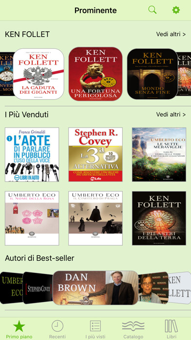 Emulate iPhone app Libri e Audiolibri in Italiano using MyAndroid