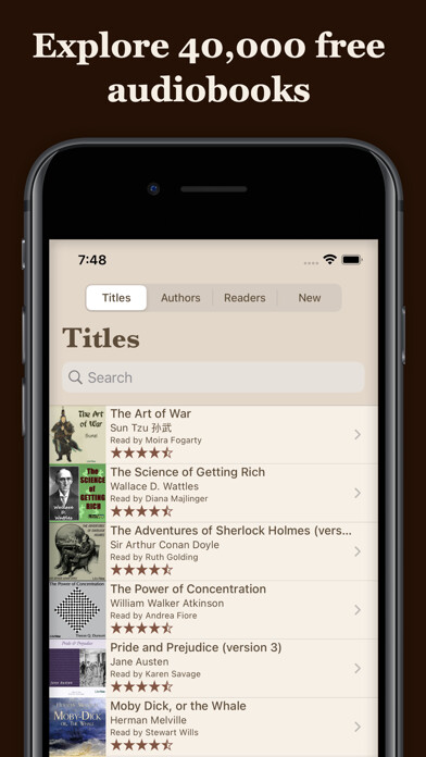 Emulate iPhone app LibriVox Audio Books Pro using MyAndroid Emulate iPhone app LibriVox Audio Books Pro using MyAndroid