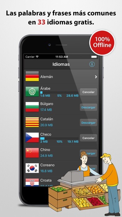 Emulate iPhone app Libro de Frases con más de 30 idiomas using MyAndroid Emulate iPhone app Libro de Frases con más de 30 idiomas using MyAndroid