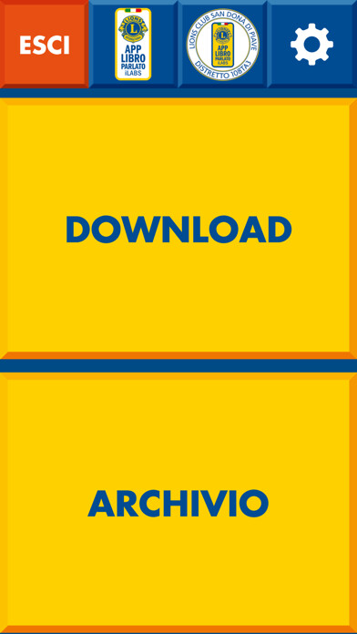 Emulate iPhone app Libro Parlato Lions using MyAndroid