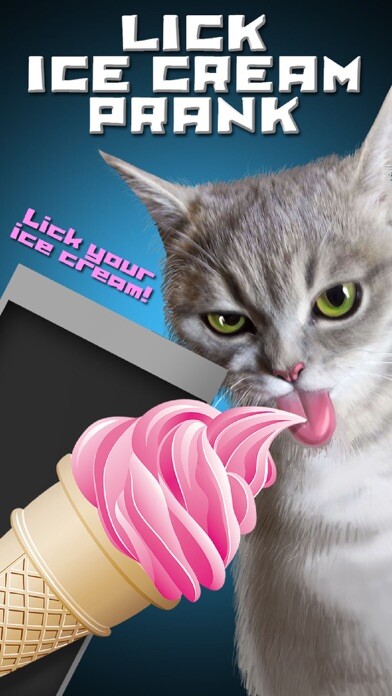 Emulate iPhone app Lick Ice Cream Prank using MyAndroid