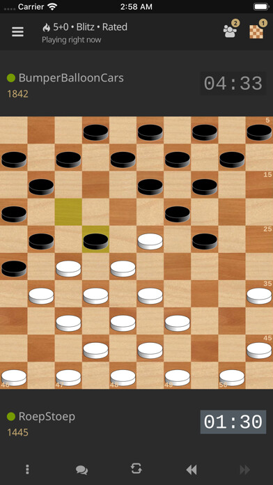 Emulate iPhone app lidraughts • Online Draughts using MyAndroid