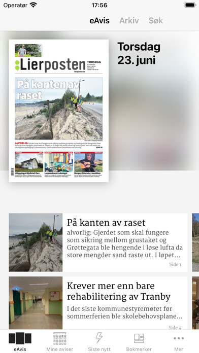 Emulate iPhone app Lierposten eAvis using MyAndroid