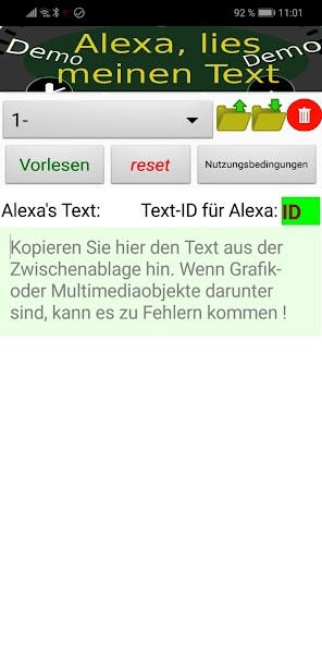 Run android online APK Lies meinen Text, Alexa from MyAndroid or emulate Lies meinen Text, Alexa using MyAndroid Run android online APK Lies meinen Text, Alexa from MyAndroid or emulate Lies meinen Text, Alexa using MyAndroid