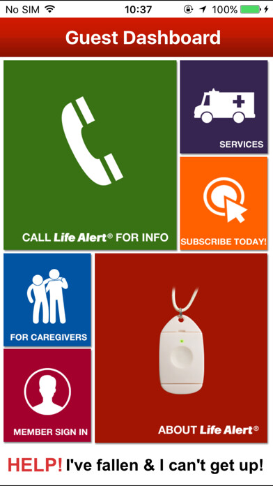 Emulate iPhone app Life Alert using MyAndroid Emulate iPhone app Life Alert using MyAndroid