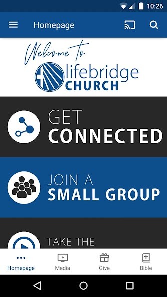 Emulate iPhone app LifeBridge Church Savannah using MyAndroid Emulate iPhone app LifeBridge Church Savannah using MyAndroid