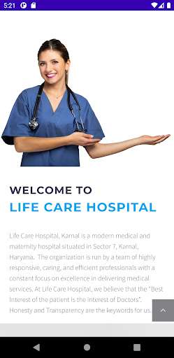 Run android online APK Life Care Hospital Karnal from MyAndroid or emulate Life Care Hospital Karnal using MyAndroid