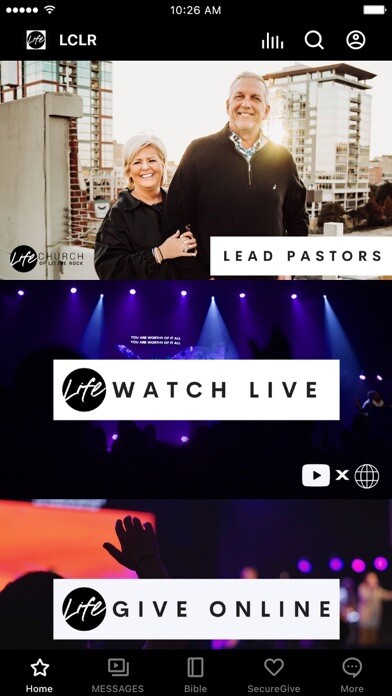 Emulate iPhone app Life Church of Little Rock using MyAndroid Emulate iPhone app Life Church of Little Rock using MyAndroid