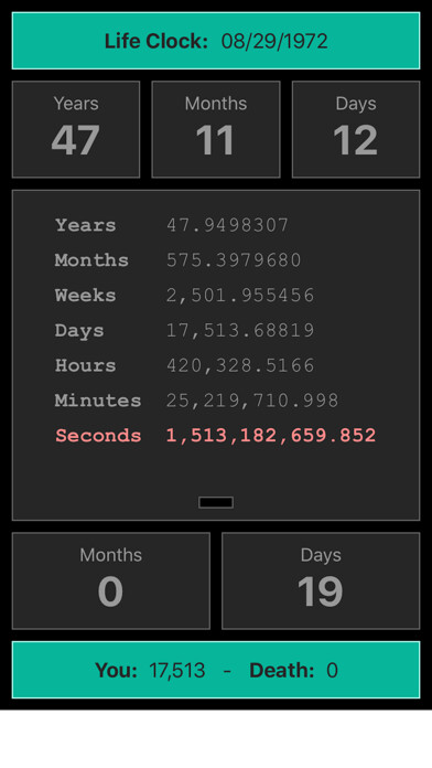 Emulate iPhone app Life Clock by SDK using MyAndroid