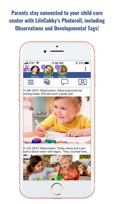 Emulate iPhone app LifeCubby Family using MyAndroid