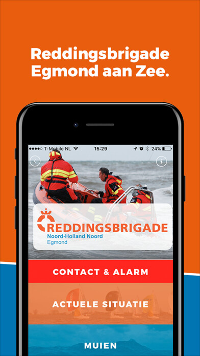 Emulate iPhone app Lifeguard Egmond using MyAndroid