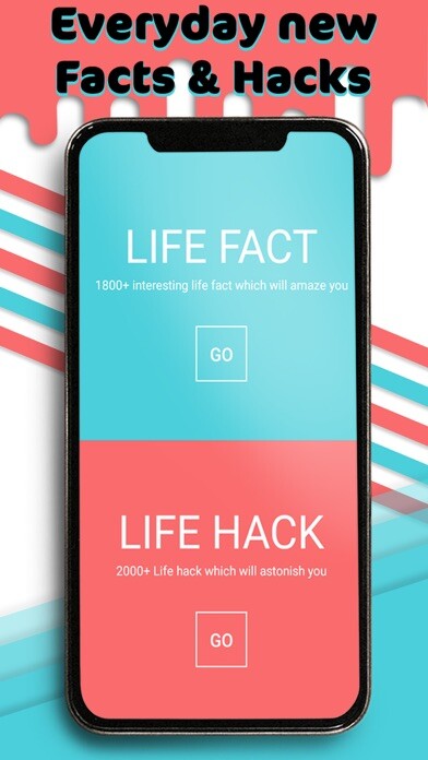 Emulate iPhone app Life Hack - Life Facts using MyAndroid