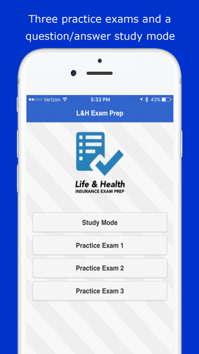 Emulate iPhone app Life & Health Agent Exam Prep using MyAndroid Emulate iPhone app Life & Health Agent Exam Prep using MyAndroid