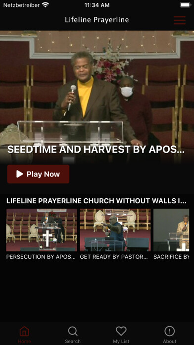 Emulate iPhone app Lifeline Prayerline Ministry using MyAndroid