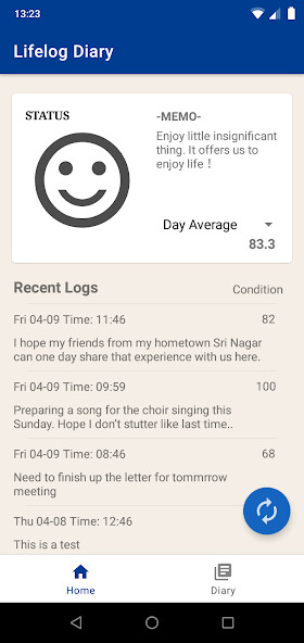 Run android online APK Lifelog Diary from MyAndroid or emulate Lifelog Diary using MyAndroid Run android online APK Lifelog Diary from MyAndroid or emulate Lifelog Diary using MyAndroid