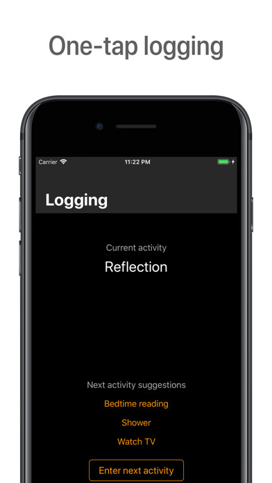 Emulate iPhone app Life Logger: Track time 24/7 using MyAndroid