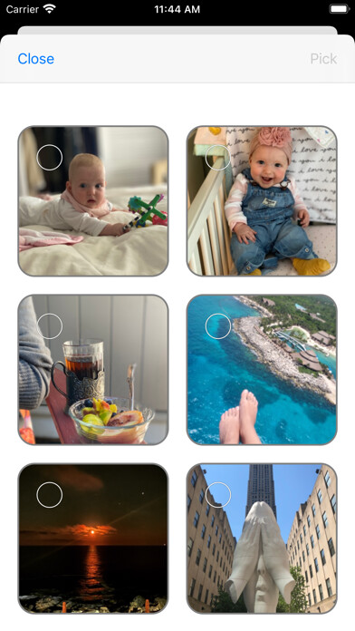 Emulate iPhone app Life Memories using MyAndroid