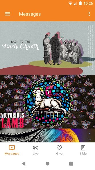 Emulate iPhone app LifeMission Church using MyAndroid