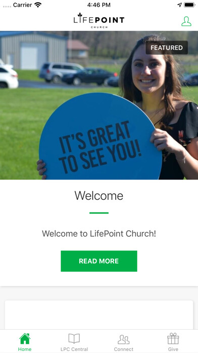 Emulate iPhone app LifePoint Church Muncie using MyAndroid