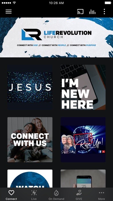 Emulate iPhone app Life Revolution Church using MyAndroid Emulate iPhone app Life Revolution Church using MyAndroid