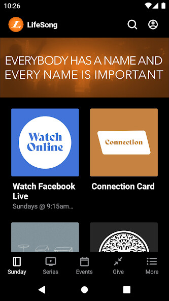 Emulate iPhone app LifeSong Church - SC using MyAndroid Emulate iPhone app LifeSong Church - SC using MyAndroid