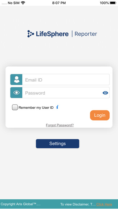Emulate iPhone app LifeSphere Reporter using MyAndroid