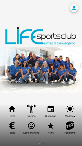 Emulate iPhone app LIFE sportsclub using MyAndroid
