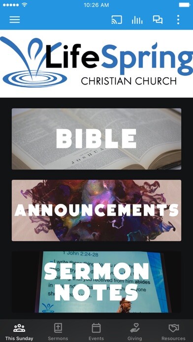 Emulate iPhone app LifeSpring Christian Church using MyAndroid Emulate iPhone app LifeSpring Christian Church using MyAndroid