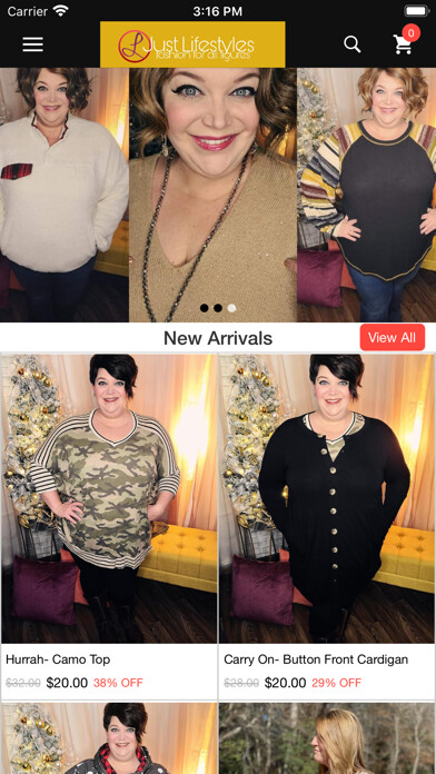 Emulate iPhone app Lifestyles Boutique using MyAndroid